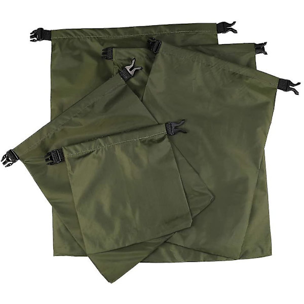 Vattentät väska set, 5 st bärbar stor kapacitet kombopåse (1,5 l + 2,5 l + 3,5 l + 4,5 l + 6 l) Ultralätt torra säckar utomhusförvaringsväska för campingbåtkajak