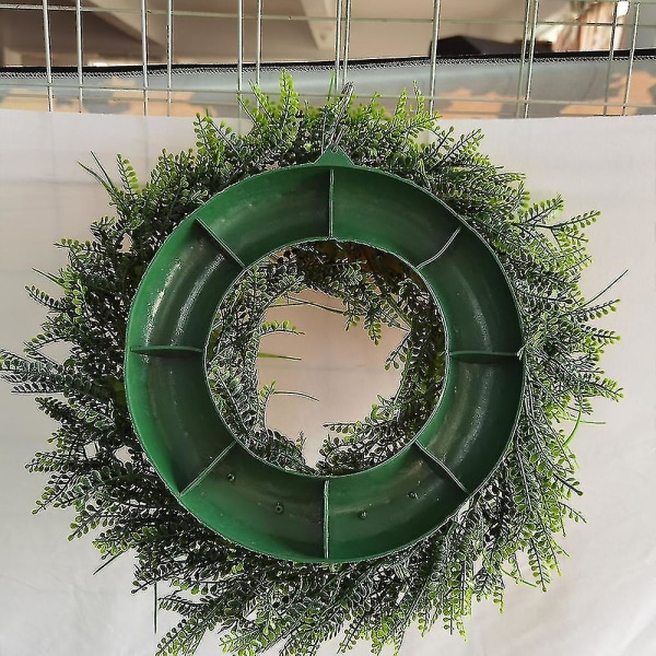 Pääsiäisseppeleen koristelu sekakukkia ja vihreitä lehtiä seppele etuoven sisäseinän ikkunan koristeluun 30cm