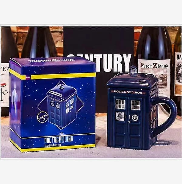 Doctor Who Tardis Mugg Kopp Polisbox Keramisk Mugg Med Lock