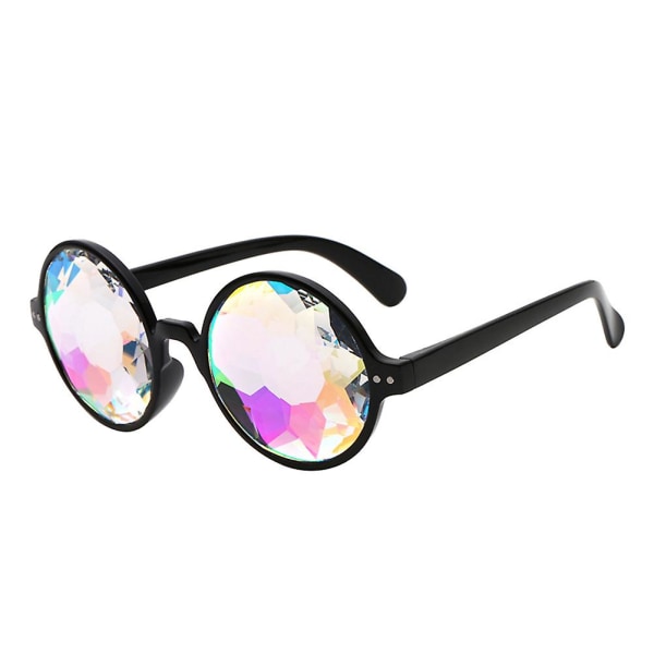 4 D fødselsdagstilbehør Holografiske solbriller Kalejdoskop Briller Kalejdoskop Rave Briller Psykedeliske Rave Goggles