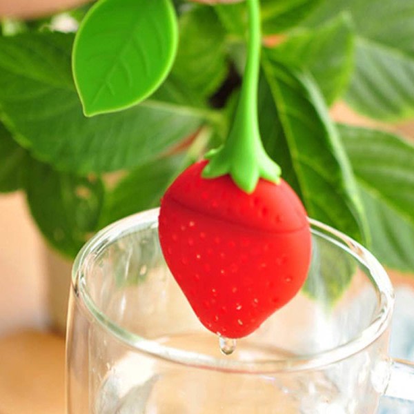 Tesil / tehållare i silikon - Strawberry Multi - Gear