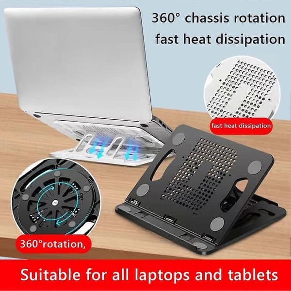 Justerbart Vikbart Tabletstativ Hållare Skrivbord Notebook Tablet Kylningsfäste Fysisk Värmeavledningsfäste