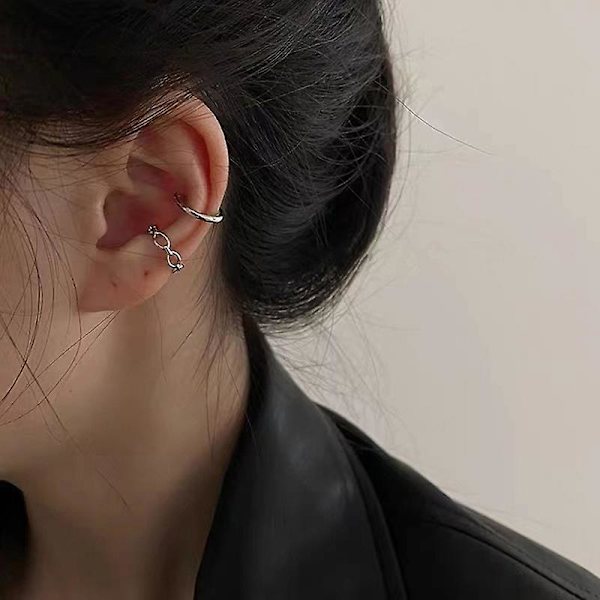 3 st/set Clips örhängen för kvinnor Unisex minimalistisk mode brosk Hoop