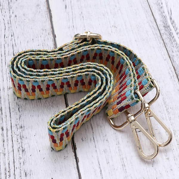 Justerbara Remmar Blomma Väska Axelrem Gitarrrem Handväskor Crossbody Ryggstöd
