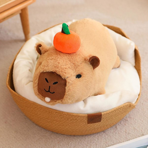 Søte Capybara plysjleker utstoppede dukker Kreative søte simuleringsutstoppede leker for barn Jenter Gavedekorasjonssamling C 30cm