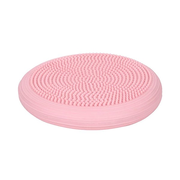 Pink Inflatable Wiggle Cushion - Portable Core Strength Balance Disc for Kids and Adults