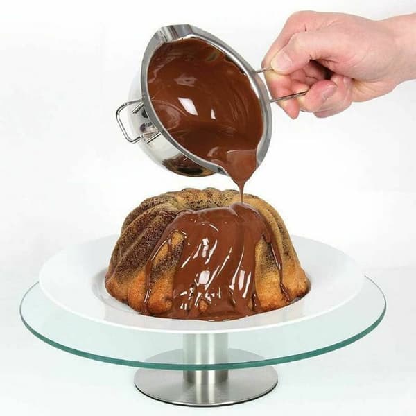 Smeltedigel til smør, chokolade, slik, ost, karamel. Højkvalitets smeltedigel/vandbadskål i rustfrit stål.