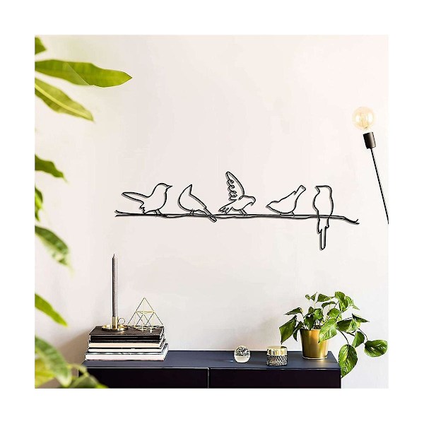 Fugl Metal Væg På Wire Art Fugl Vedhæng Wire Fugl Væg Hanger