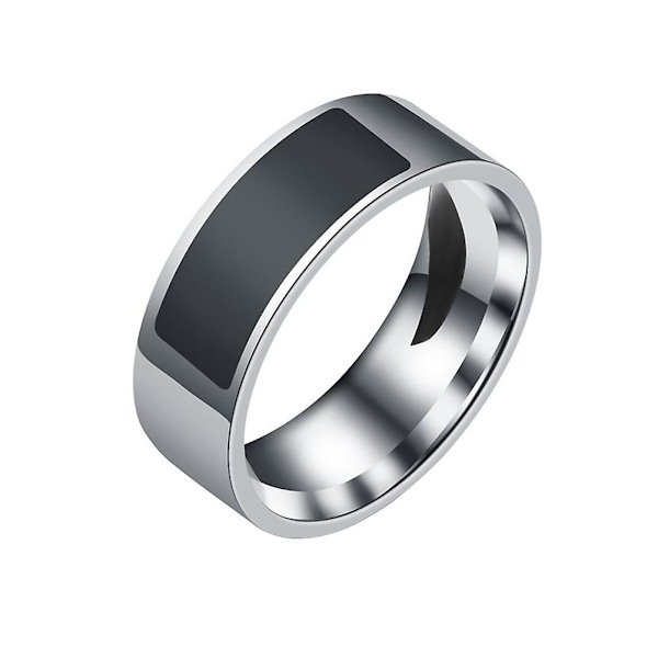 8mm NFC-tagg Smart Ring Bärbar Smart Ring Finger Digital Ring för Android-telefon med funktioner - Svart (#10)