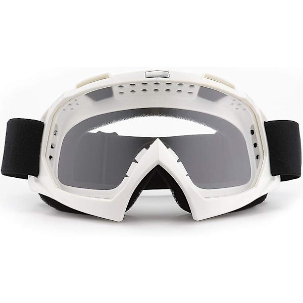 Motorcykelbriller, Atv Dirt Bike Off Road Mx Uv400 Motocross Briller Med Blød Tyk Skum Anti-scratch Støvsikker