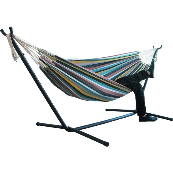 To-personers hengekøye Camping Thicken Swinging Chair Utendørs hengende seng Canvas gyngestol (unntatt braketter)