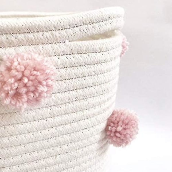 Nordic Laundry Basket, vaaleanpunainen