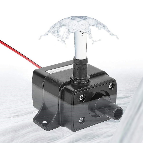 ZHOUBA Ultra-hiljainen DC 12V 4.2W 240L/H Vedenkestävä Harjaton Mini Uppopumppu