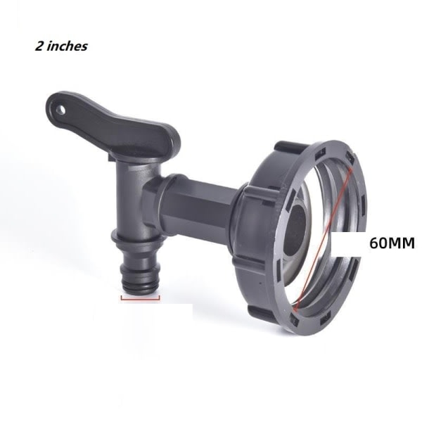 IBC tank adapter - IBC kobling - IBC forbindelse - IBC tank adapter black faucet