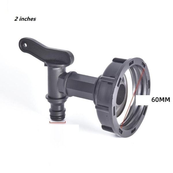 IBC-tankadapter IBC-koppling IBC-anslutning IBC-tankadapter - black faucet
