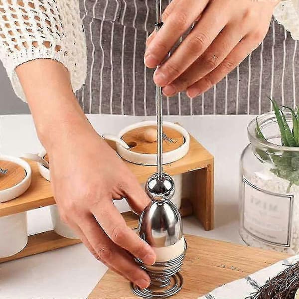 Æggeskalsfjerner, Æggeåbner, Æggeknækker i rustfrit stål, Æggeskal