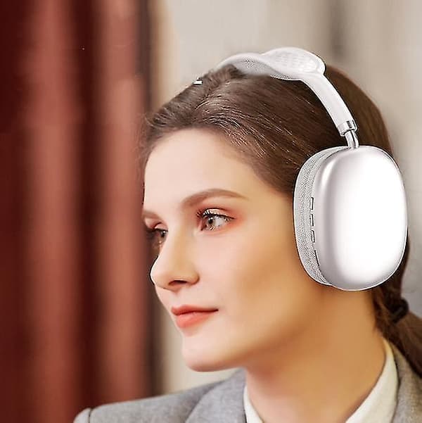 Trådlösa brusreducerande hörlurar Musikhörlurar Stereo Bluetooth-hörlurar 1 st - Vit