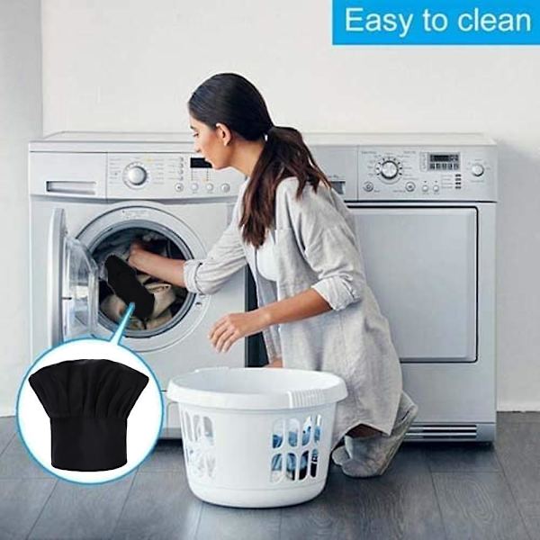 Set med 3-pack kockmössa för vuxna, justerbar elastisk kockmössa för kök, matlagning