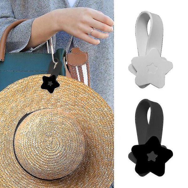 Hatt Magnetisk klämma för resor Pentagramformad väska Hat Keeper Clip On handsfree hatthållare för resväskor Handväskor Ryggsäckar (gåva gratis frakt)