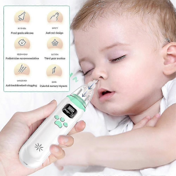 Elektrisk Nesesuger for Baby - Sikker og Hygienisk Snørrsuger for Nyfødte og Småbarn