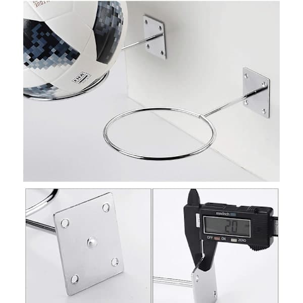 Väggmonterade bollhållare Sportbollshållare Vägg 2-pack Mount Di