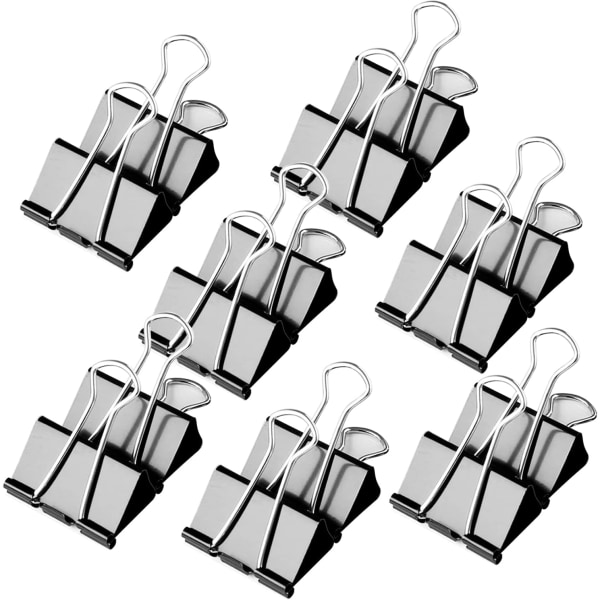 42 st Bulldog Clips 25mm Binder Clips Färgade Metall Foldback Clips Mellan Svalstjärtklämma Fil Pengar Papper Stationära Klämmor
