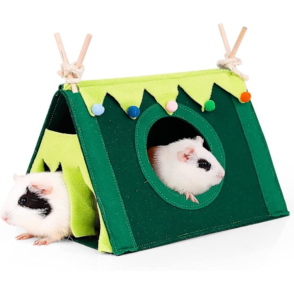 Gjemmested for marsvin, tunnelhus for smådyr, gjemmestedbur for marsvin, hamster, rotter, kanin og andre smådyr, gjemmestedrørleker for marsvin
