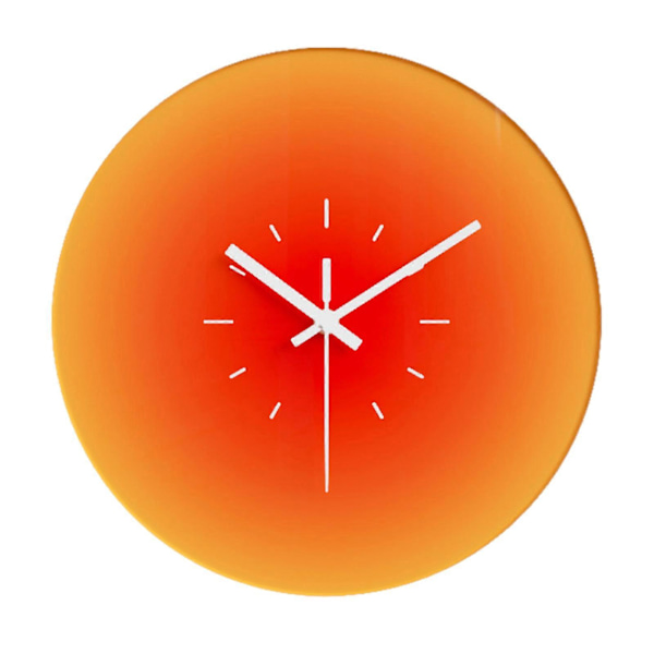 30 cm Paristokäyttöinen Seinäkello Karkaistu Lasi Hiljainen Kvartsi Ei-tikittävä Moderni Yksinkertainen Koristeellinen Seinäkello Kodin Sisustus QingHai Orange B