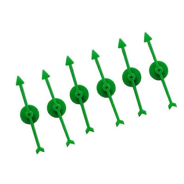 6 kpl Spinneri 10CM Muovinen Pyörivä Nuoliosoitin DIY Lautapeli Lasten Lelutarvikkeet Green