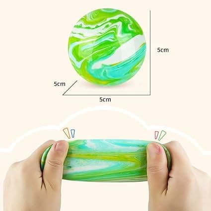 Pack Fidget Leksaker Regnbågsstressbollar Lindra Spänning, Sensorisk Klämleksak Lindra Stress för ADHD, Autism