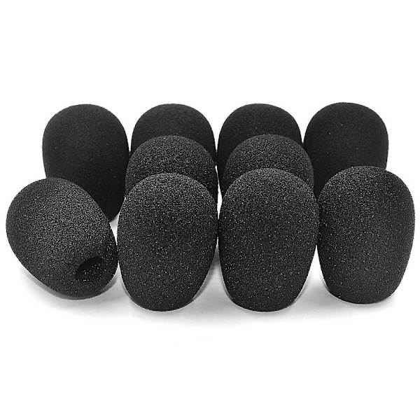 10 stk headset erstatning skum mikrofondeksel for Razer Blackshark over hodetelefoner mikrofondeksel mikrofon vindskjerm headset skum