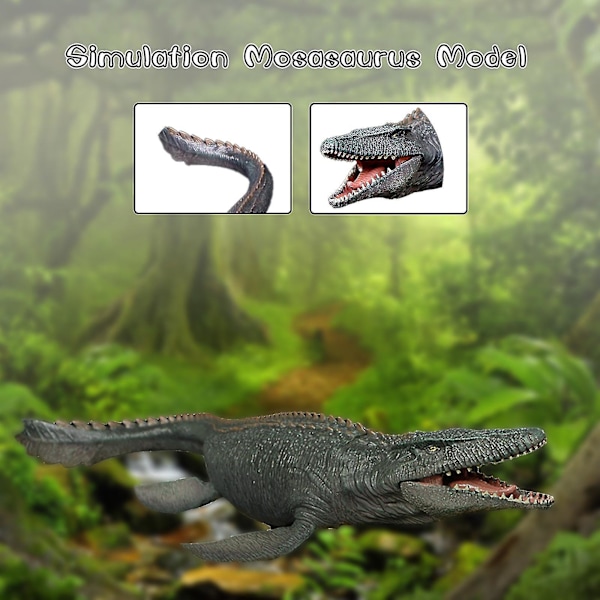 Realistisk stor Mosasaurus-model Livagtig dinosaurmodel Figur Playset Model