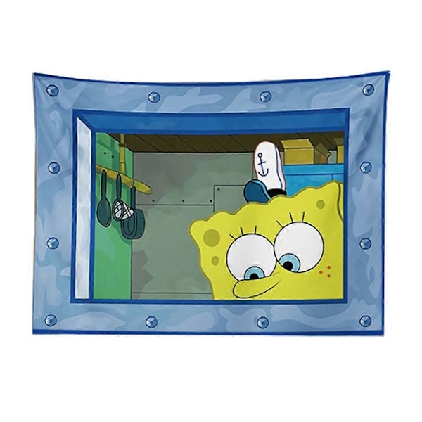 Tegneserie Gobelin Sjove Gobeliner Baggrund Til Kollegie Stue Vægdekoration SpongeBob SquarePants 230x180cm