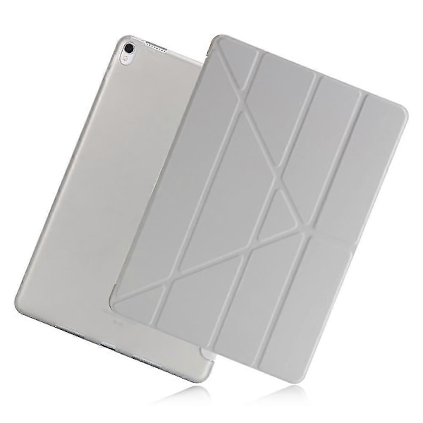 Origami Stativ Läder Smart Fodral för iPad Air 10.5 (2019) / Pro 10.5 tum (2017) Grey