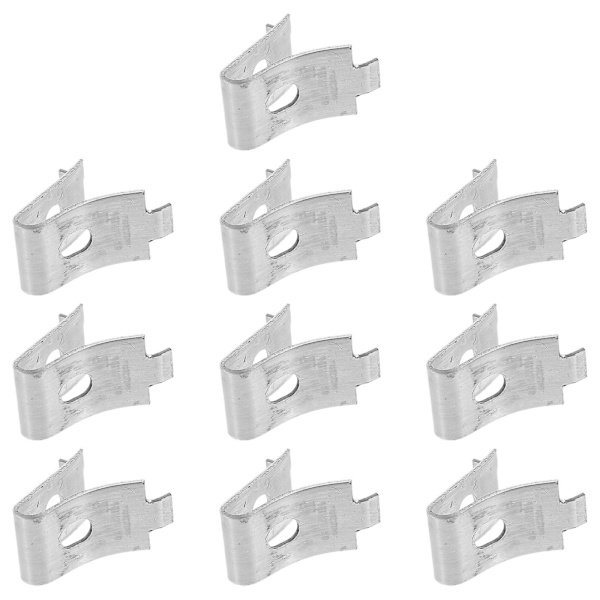 10 stk Hyllebrakett Klips Rustfritt Stål Hylle Støtter Klips Pilaster Hylle Pinner