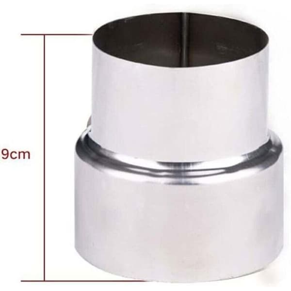 Skorstensrørsreduktion - LUSKYKA® - Rustfrit Stål - Skorstensadapter - Diameter 90-80 mm