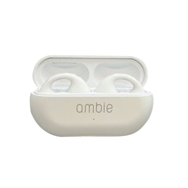 Creative In Ear Style Ambie Ear Clip Bone Bluetooth Headset White