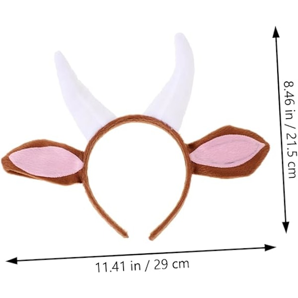2 set med gethorn pannband djurpark kläder accessoarer djur pannband djurdräkt gethorn och öron hundöron pannband plysch gethuvudbonad djuröron
