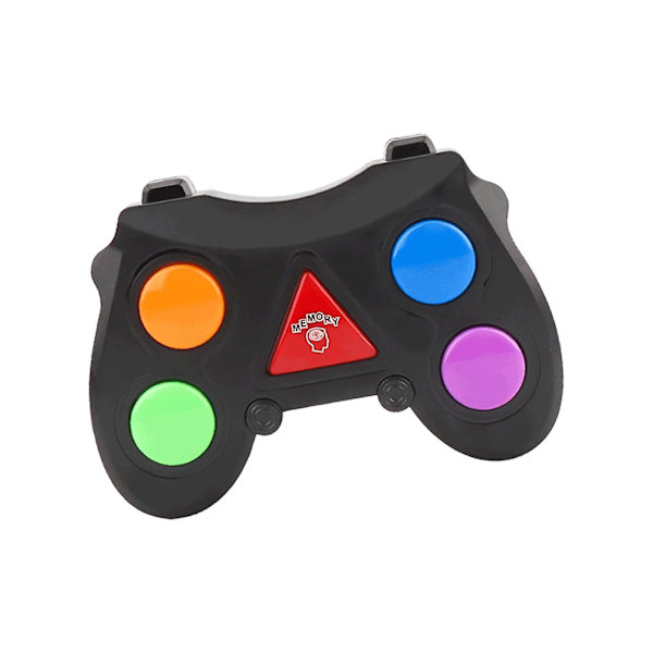 Elektroniskt minnesspel Handhållet elektroniskt leksakshjärnspel Pussel Leksak Bärbar Färg Memorering Quiz Spel För Barn Black Optional