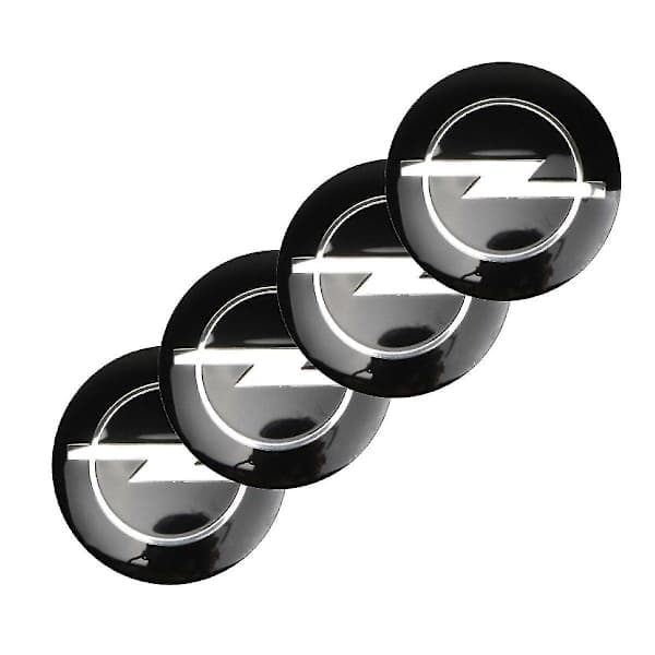 Mustat Opel auton pyörän navan suojukset 60mm 4 kpl