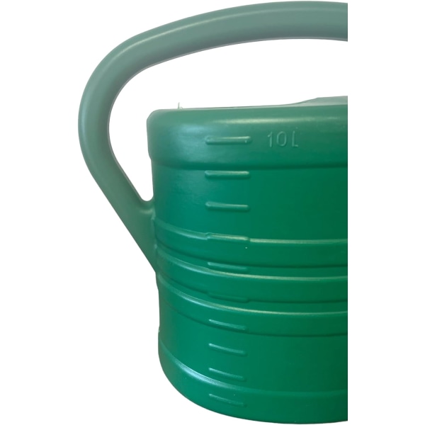 Hage vannkanne grønn med sprinklerhode Rosevann Avtakbar dyse 10 liter for hagearbeid, planter, blomster, hengende planter