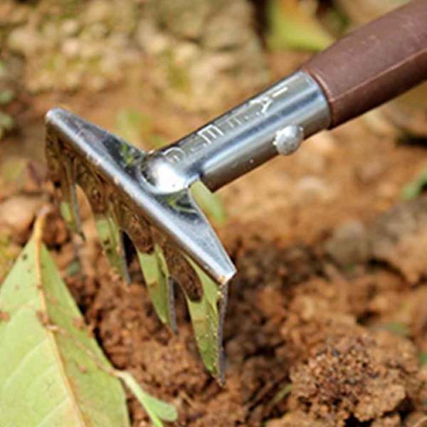 Sett med 3 mini hageverktøy, liten håndholdt spade, spade, rive, hagesett, barnas leketøy for sukkulenter, kaktus, urter, planter, plasthåndtak Plastic handle