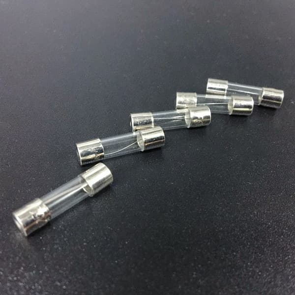 Glasrør 5x20mm Langsomme Glasikringer 100stk/sæt til Elektrisk Sikkerhed