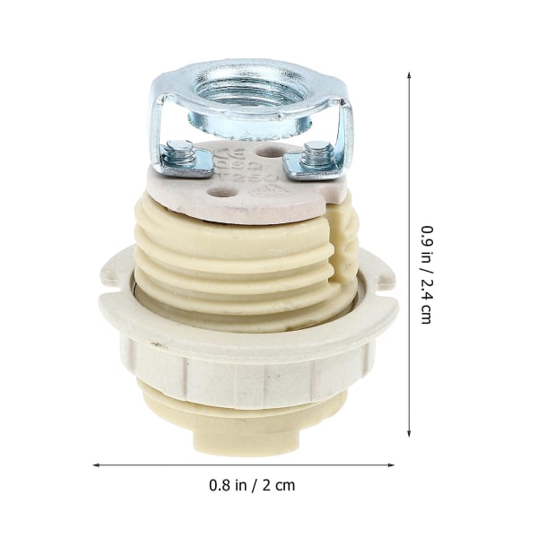 4 stk. E12-sokkel G9-lampeholder G9-lysekronelampeholder Lampeholderutskiftning Lyspærekontakt G9 Keramisk lampeholder