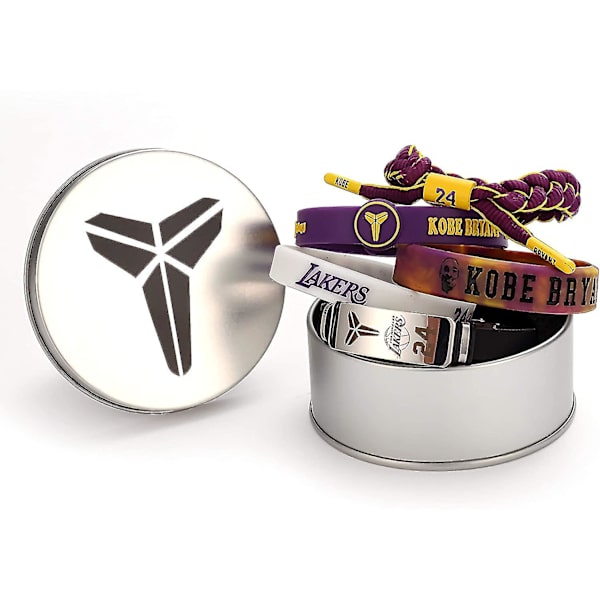 Basketboll Kobe handledsskydd Black Mamba Kobe armband signatur sport silikon justerbart armband minnesgåva 5 st