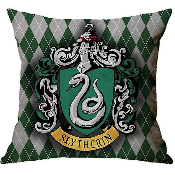 SZTXJ 4 stk Harry Potter Ildbegeret Linputetrekk Trykk Putevar Dekorative Putetrekk Hjem Sofa Seng Dekor 45x45cm