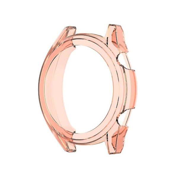 42/46mm TPU Smart Watch Bumper Case Skyddande Skal för Huawei Watch GT 2 Transparent Pink 42mm