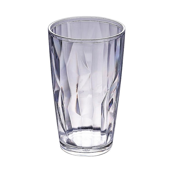 Okrossbara Dricksglas 490ml Akryl Splittringsfria Vattenglas Ölglas Clear