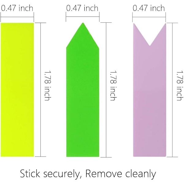 Värilliset sivumerkkien hakemistoliuskat, nuolimuotoiset tarratarrat kouluun ja toimistoon, itseliimautuvat muistilaput merkitsemiseen ja kirjanmerkkeihin