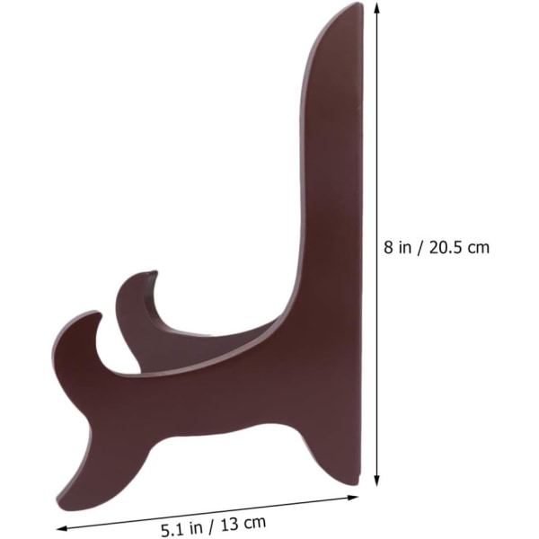 8 tommer pladedisplaystativ Vintage træ staffeli display fotoholder stativ til visning af billedbøger Dekorative plader tabletter